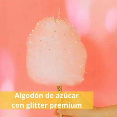 Algodón con glitter premium