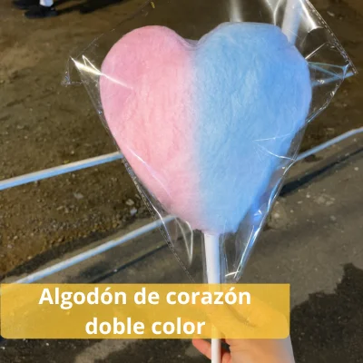 Algodón coraz+on doble