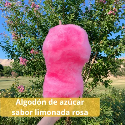 Algodón de limonada rosa