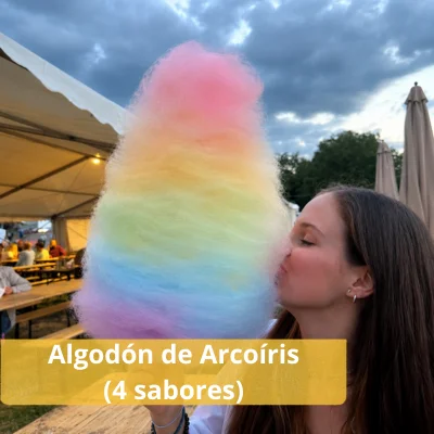 Algodón sabor arcoíris