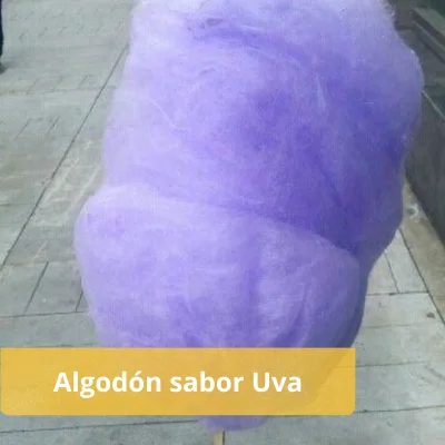 Algodón sabor uva